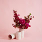 Pink Marbleized Vase Set of 4 By Accent Decor | Vases | Modishstore - 3