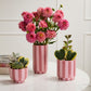 Pink Striped Collection Set of 4 By Accent Decor | Stands | Modishstore - 3