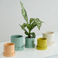 Pissaro Pot with Saucer Set of 4 By Accent Decor | Planters, Troughs & Cachepots | Modishstore - 5