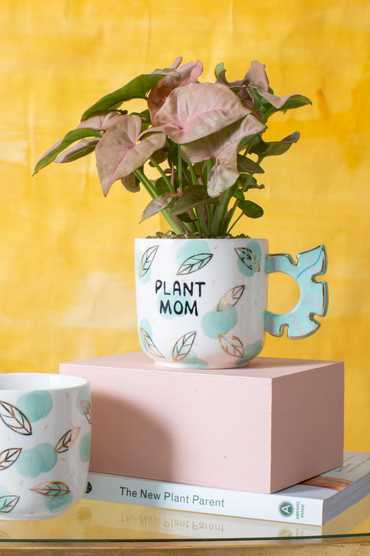 Plant Mom Mug Set of 4 By Accent Decor | Decorative Trays & Dishes | Modishstore - 1