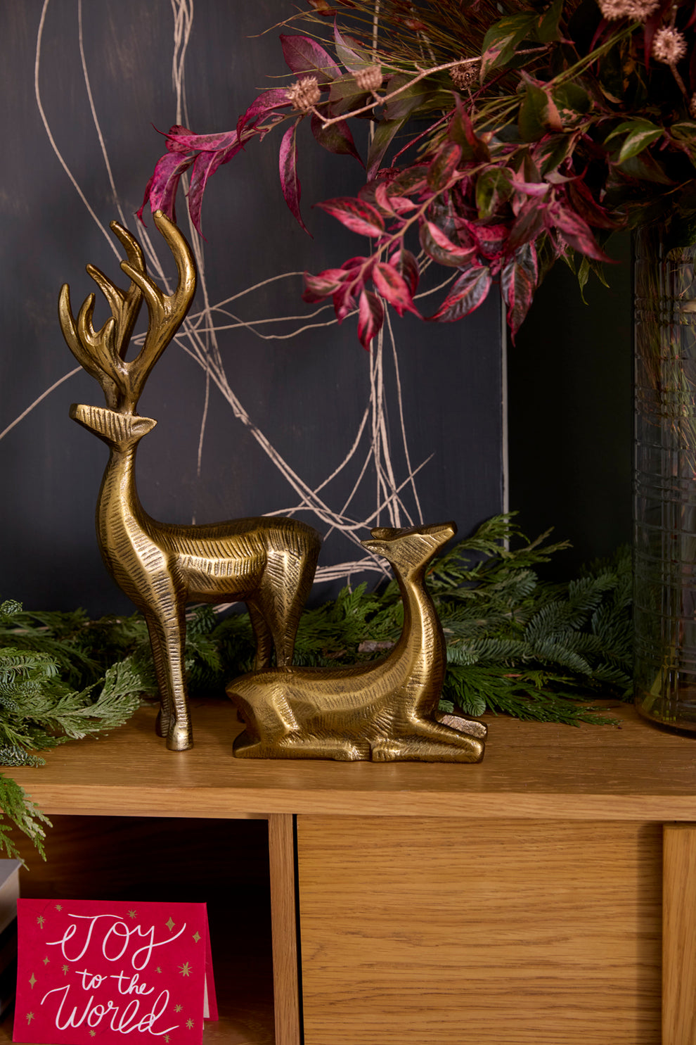 Prancer Reindeer Figurine Set of 2 By Accent Decor | Figurines | Modishstore - 3