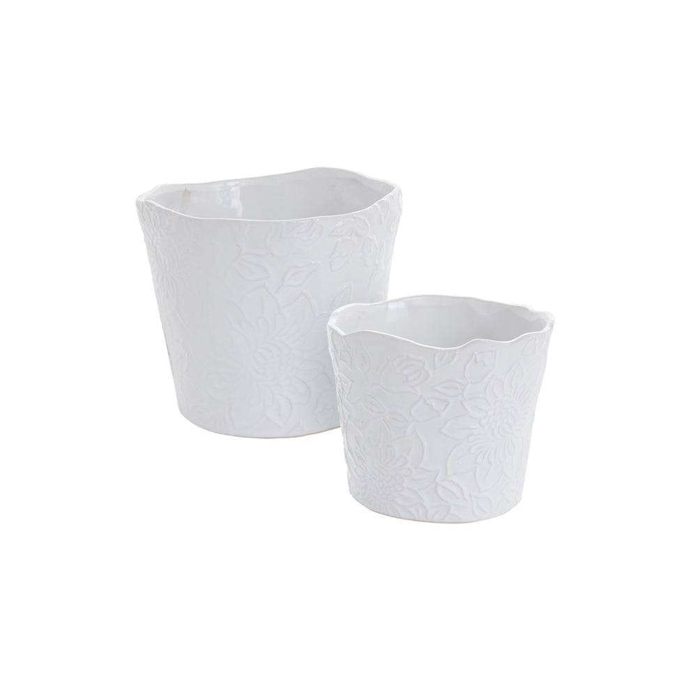 Priscella Pot Set of 8 By Accent Decor | Planters, Troughs & Cachepots | Modishstore - 4