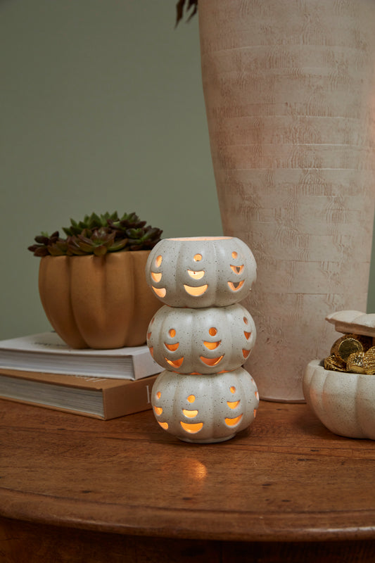 Pumpkin Stack Votive - Set of 6 By Accent Decor | Planters, Troughs & Cachepots | Modishstore - 1