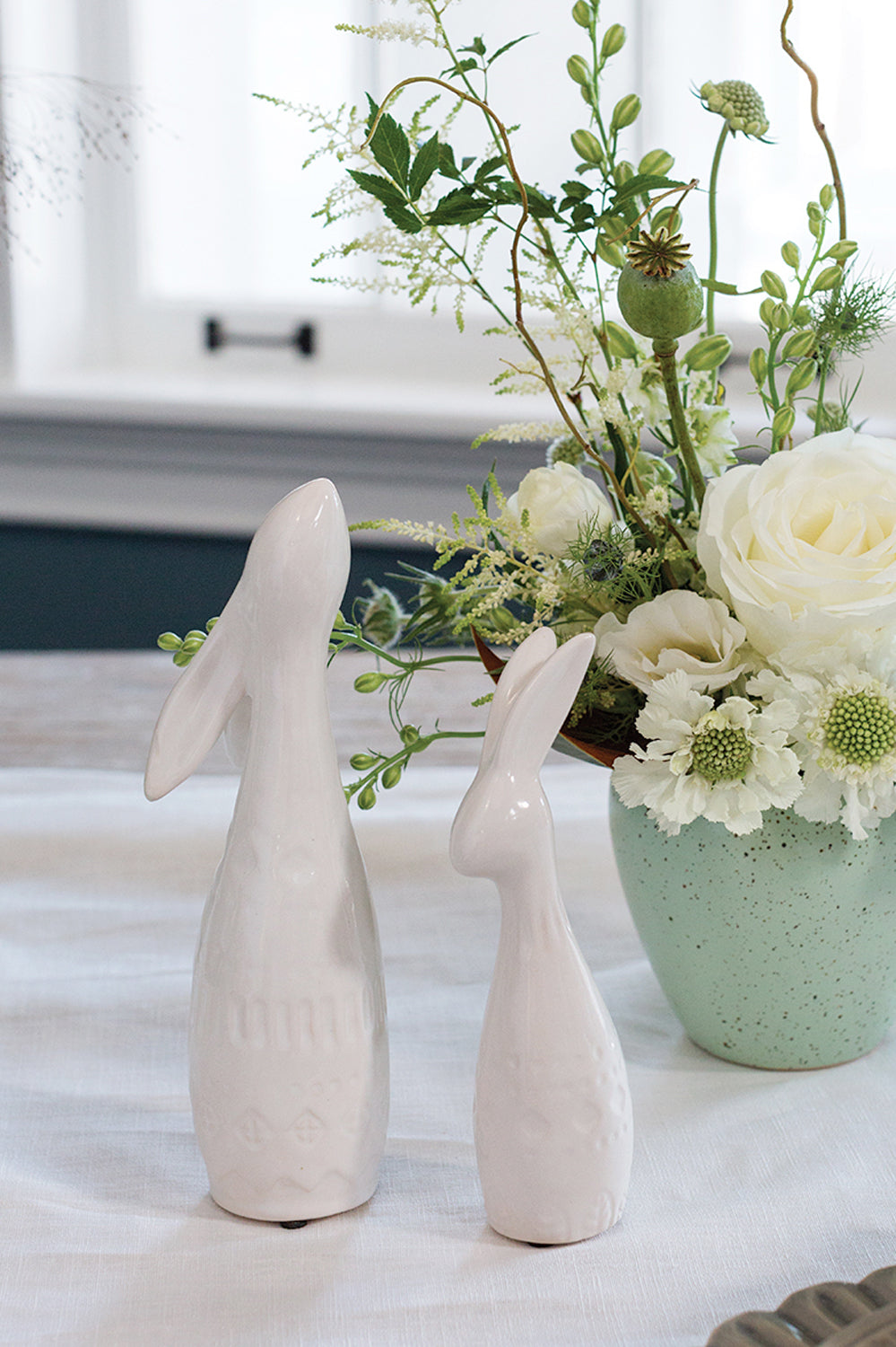 Qtee Bunny Set of 4 By Accent Decor | Figurines | Modishstore - 1