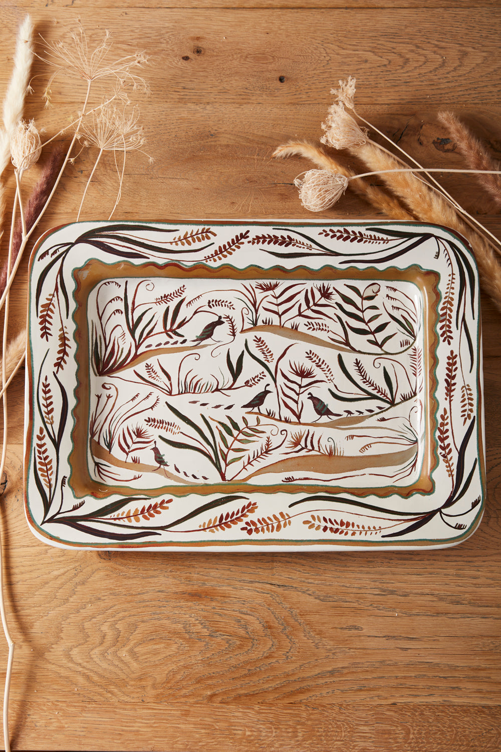 Quail's Run Platter By Accent Decor | Decorative Trays & Dishes | Modishstore - 3