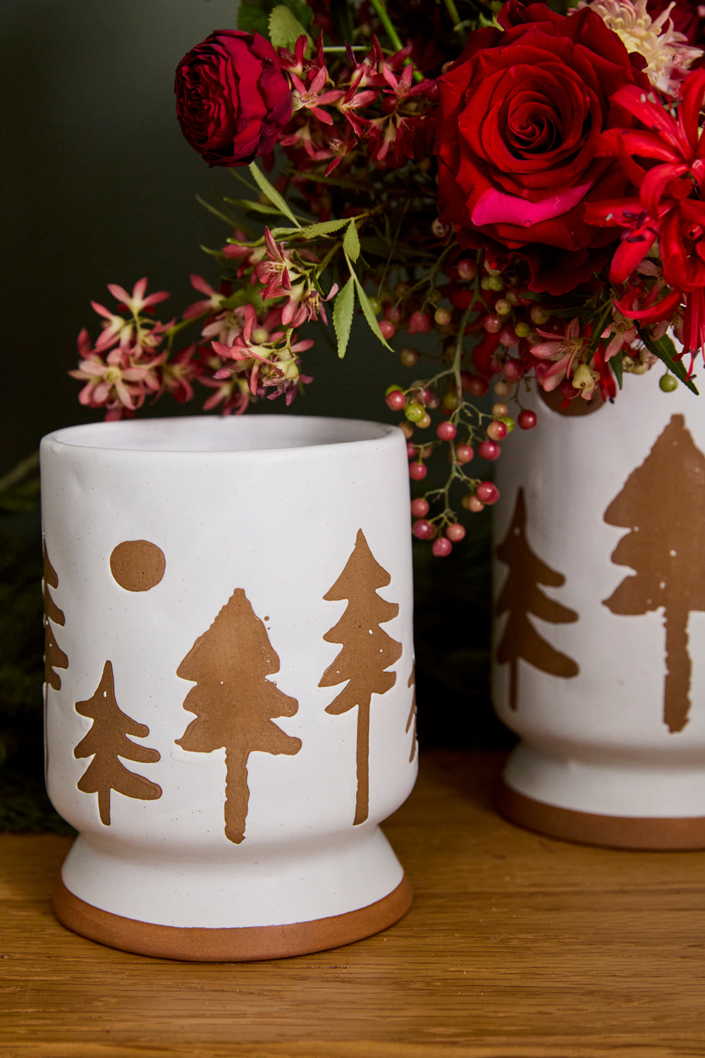 Quiet Forest Vase Set of 4 By Accent Decor | Vases | Modishstore - 1