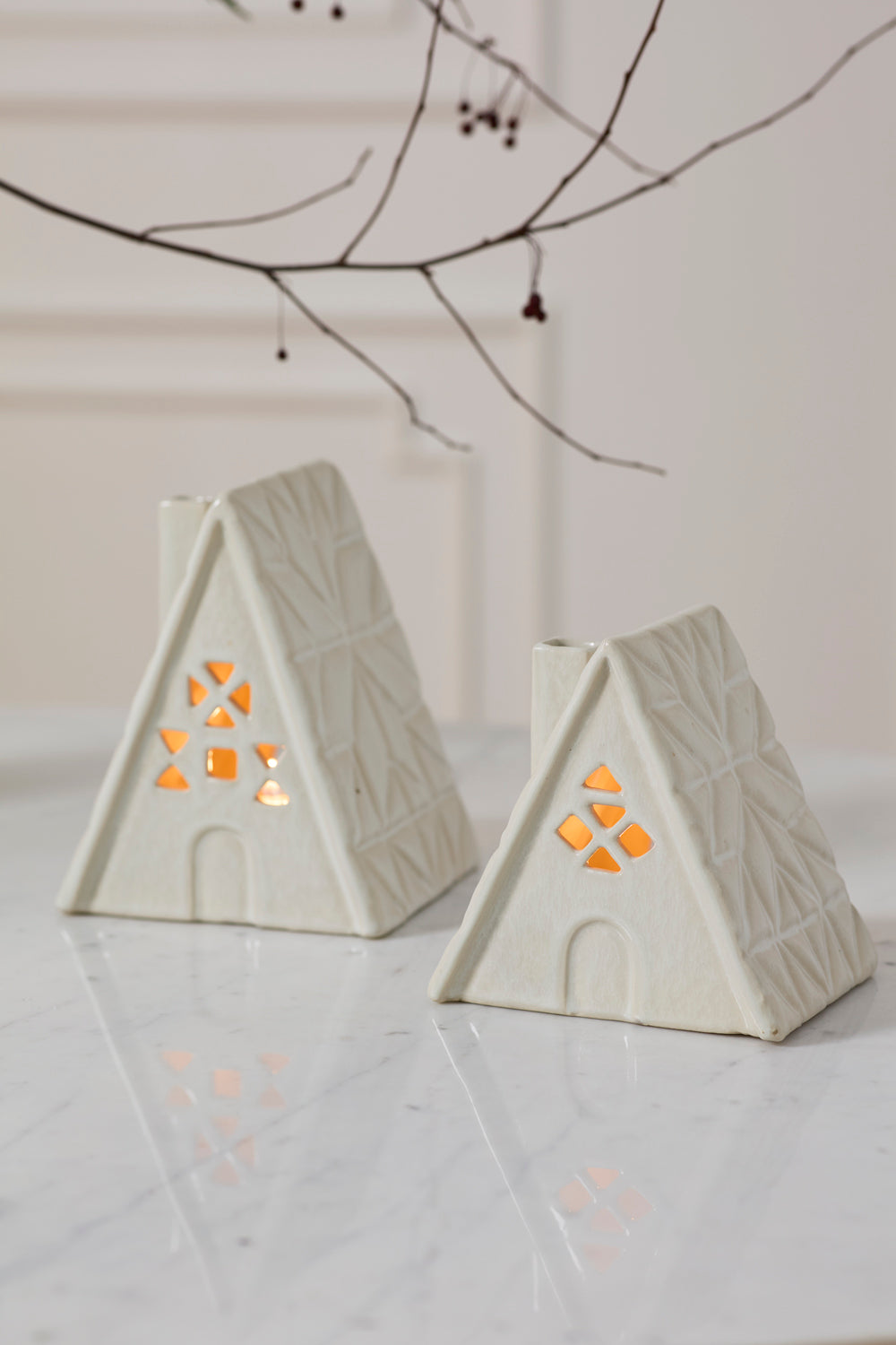 Quilted Cabin Set of 4 By Accent Decor | Planters, Troughs & Cachepots | Modishstore - 5