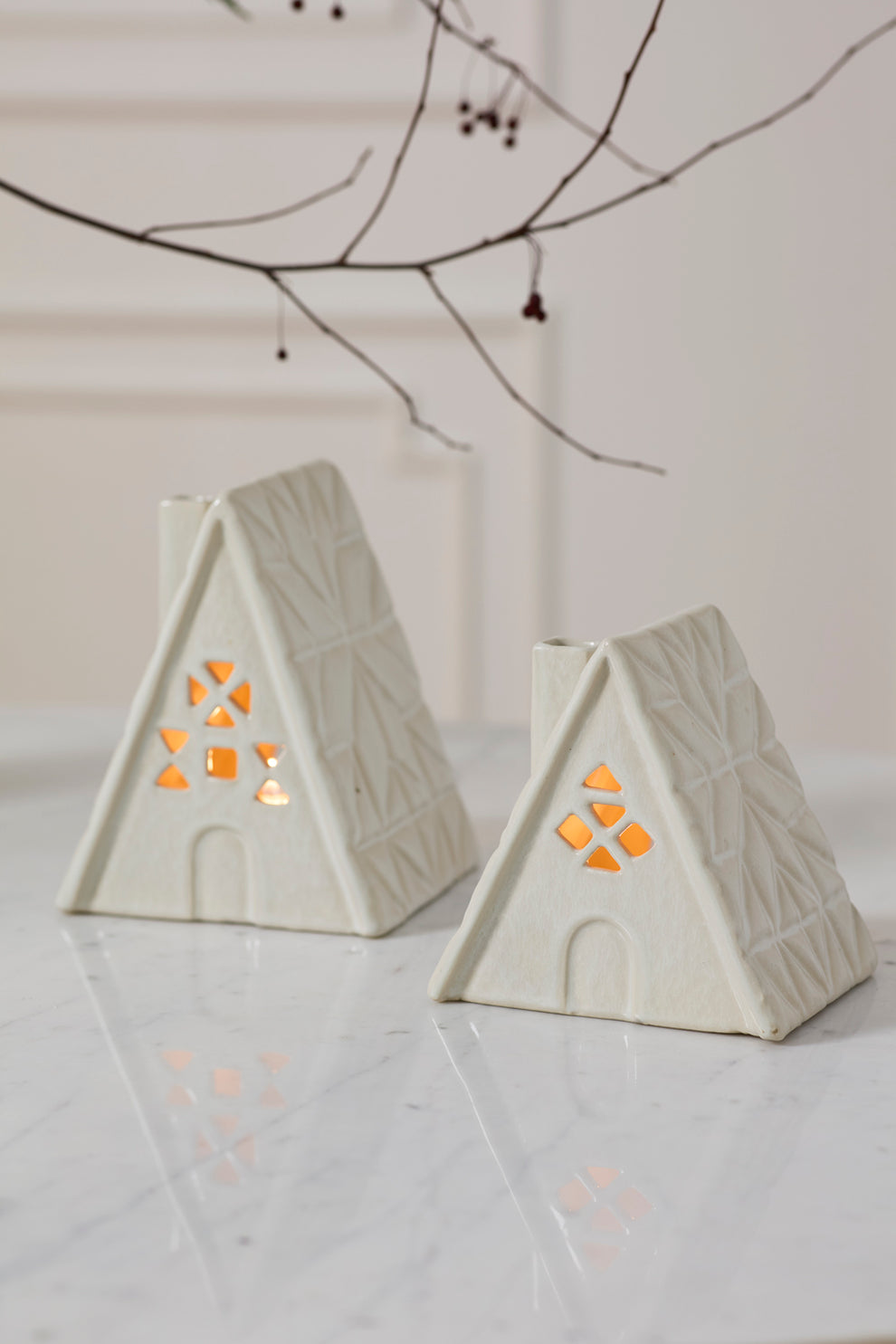 Quilted Cabin Set of 4 By Accent Decor | Planters, Troughs & Cachepots | Modishstore - 5