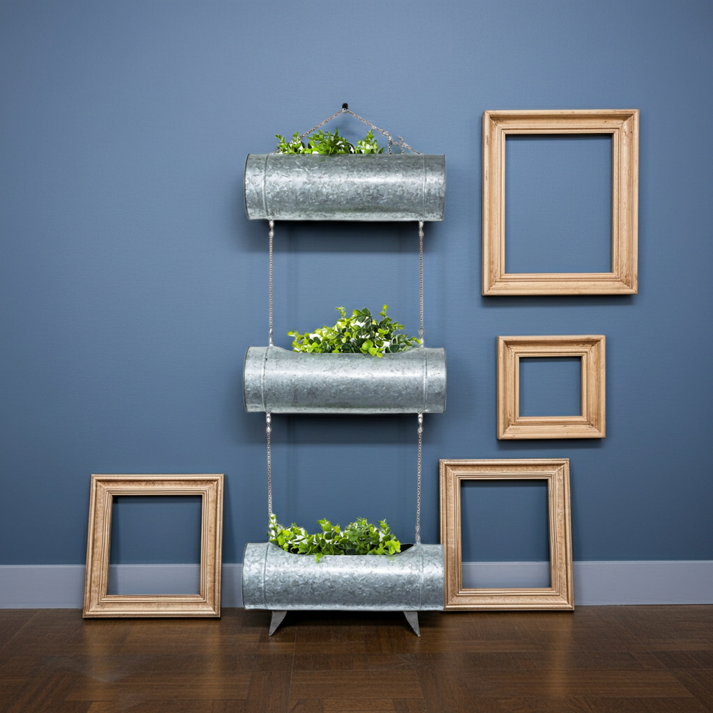 Cera Metal 3 Tiered Hanging Planter/Wall Planter