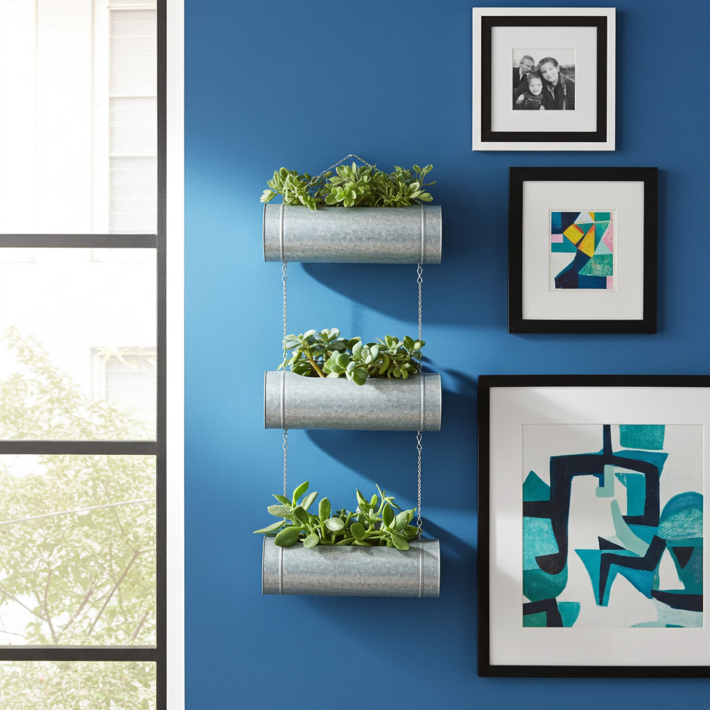 Cera Metal 3 Tiered Hanging Planter/Wall Planter