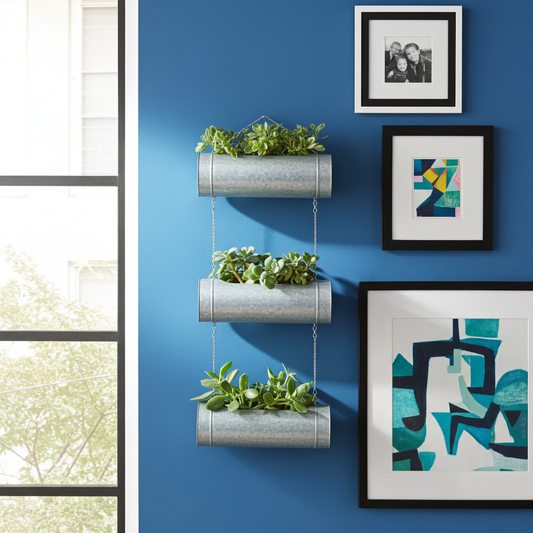 Cera Metal 3 Tiered Hanging Planter/Wall Planter