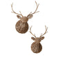 Rattan Reindeer Mount 14.5" x  18" x  32" By Accent Decor| Trophy Head | Modishstore - 4