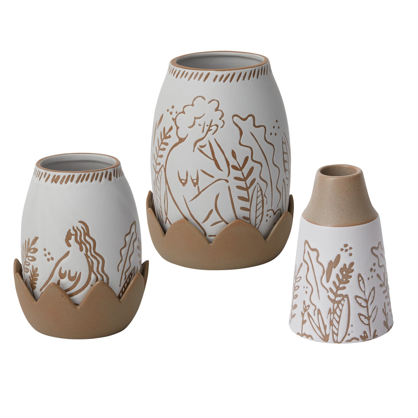 Raveena Vase Set of 8 By Accent Decor | Vases | Modishstore - 4