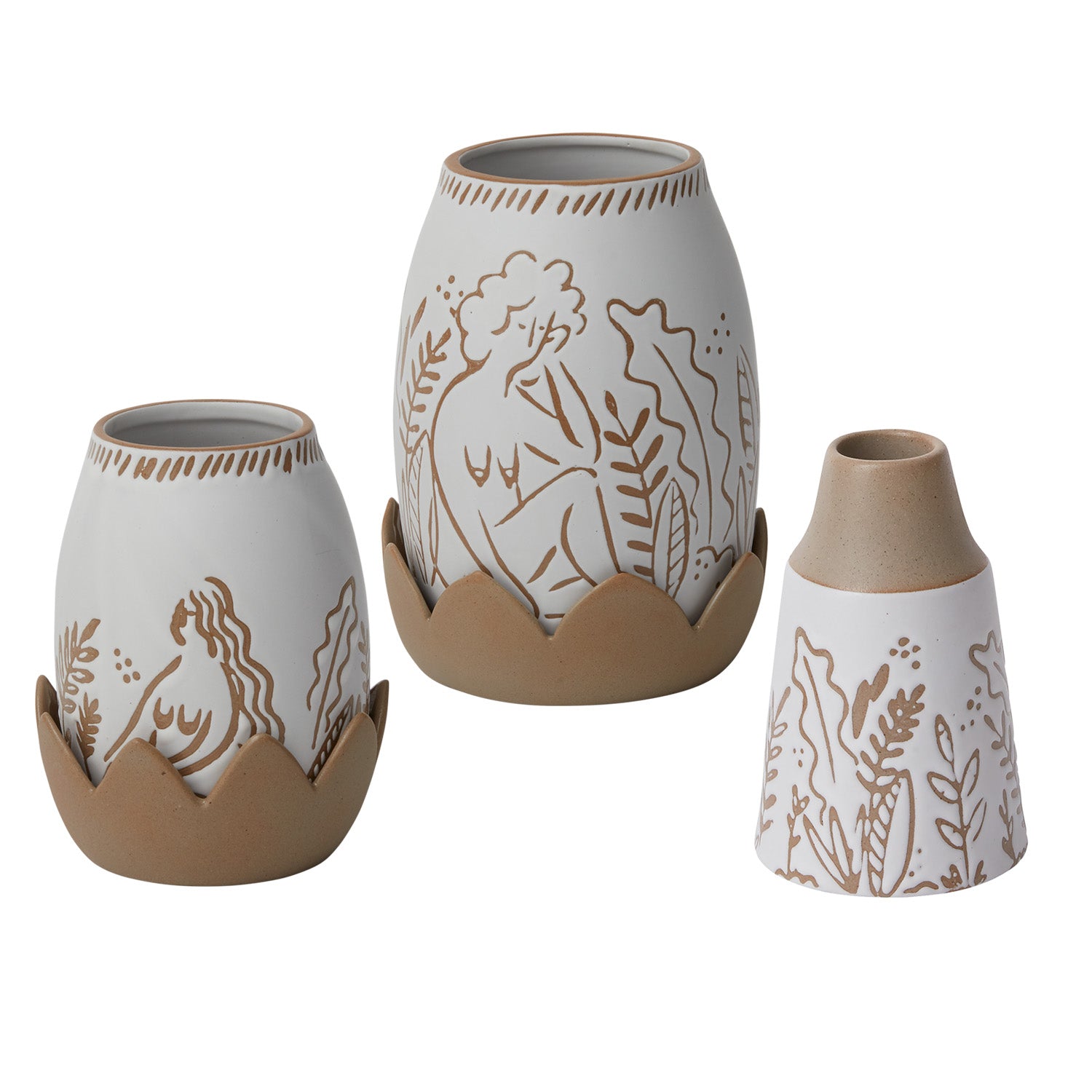 Raveena Vase Set of 8 By Accent Decor | Vases | Modishstore - 4