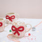 Red Bow Mug Set of 4 By Accent Decor | Planters, Troughs & Cachepots | Modishstore - 3