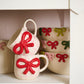 Red Bow Mug Set of 4 By Accent Decor | Planters, Troughs & Cachepots | Modishstore - 4