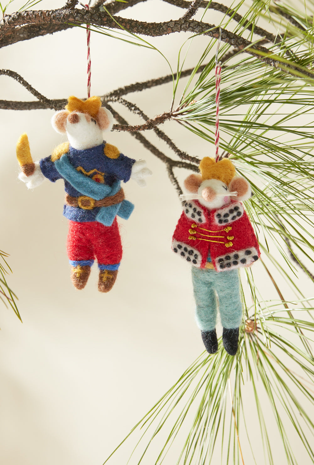 Regal Mouse Ornament Set of 8 By Accent Decor | Ornaments | Modishstore - 2