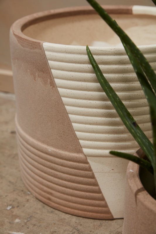 Rift Pot By Accent Decor | Planters, Troughs & Cachepots | Modishstore - 1