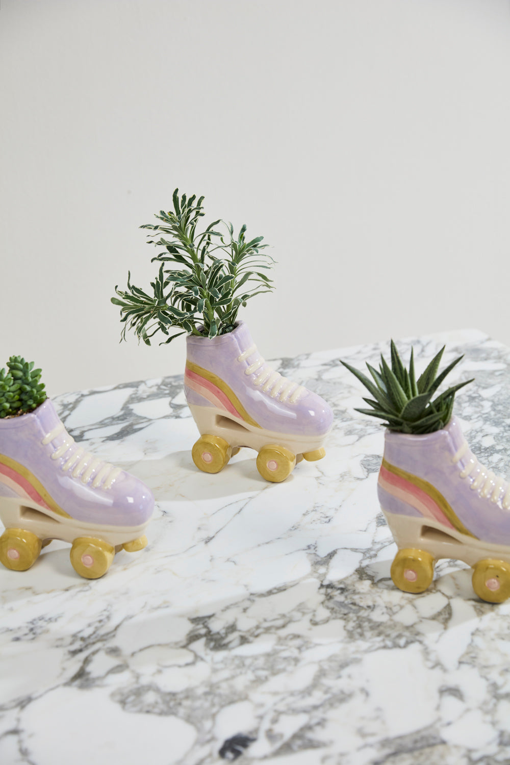 Rollerskate Planter Set of 2 By Accent Decor | Planters, Troughs & Cachepots | Modishstore - 3