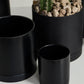 Black Romey Pot By Accent Decor | Planters, Troughs & Cachepots | Modishstore - 1