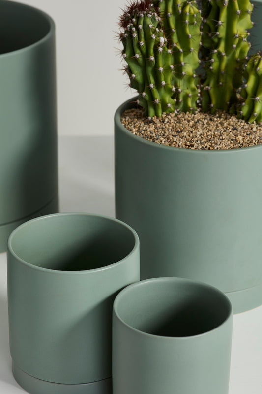 Sage Romey Pot By Accent Decor | Planters, Troughs & Cachepots | Modishstore - 1