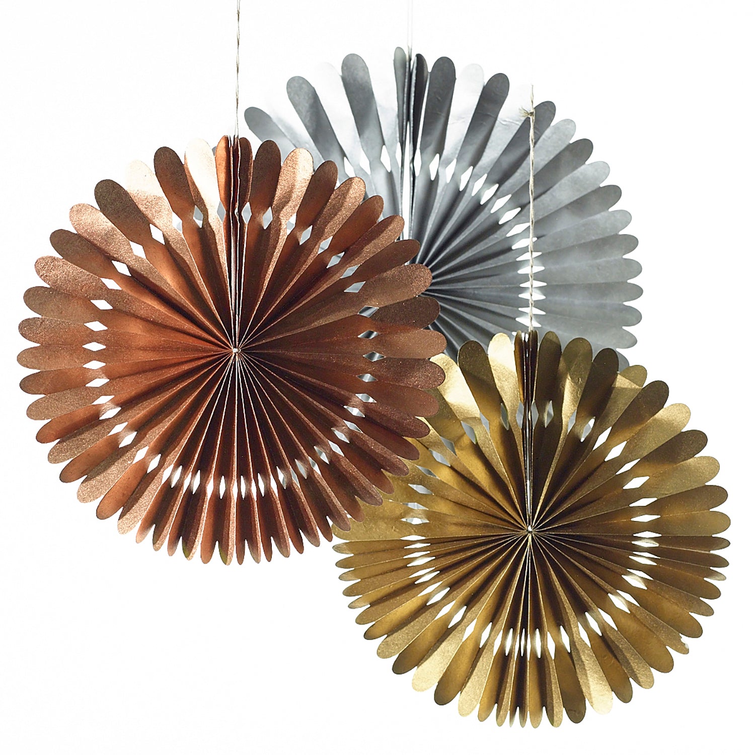 Rosetta Paper Fan Set of 8 By Accent Decor | Planters, Troughs & Cachepots | Modishstore - 6