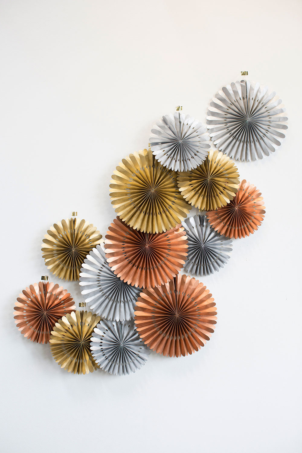Rosetta Paper Fan Set of 8 By Accent Decor | Planters, Troughs & Cachepots | Modishstore - 4