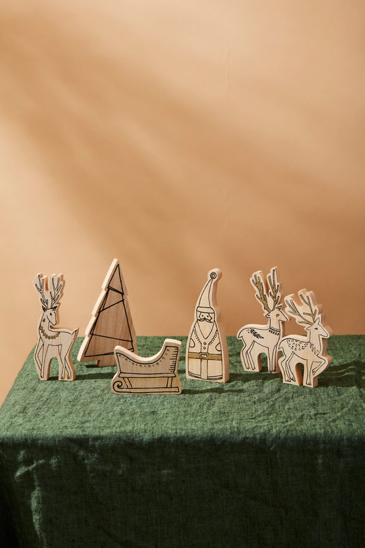 Santa's Crew Set of 2 By Accent Decor | Figurines | Modishstore - 1
