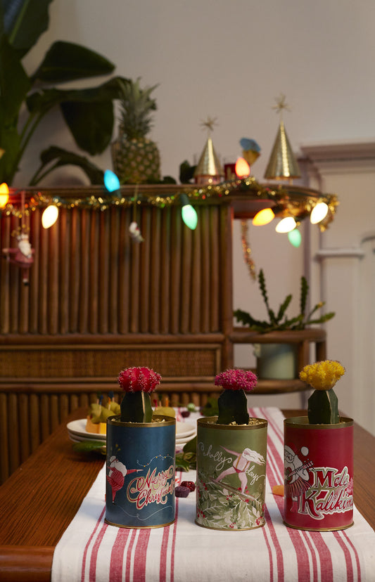 Santa's Hobby Can Set of 8 By Accent Decor | Vases | Modishstore - 1