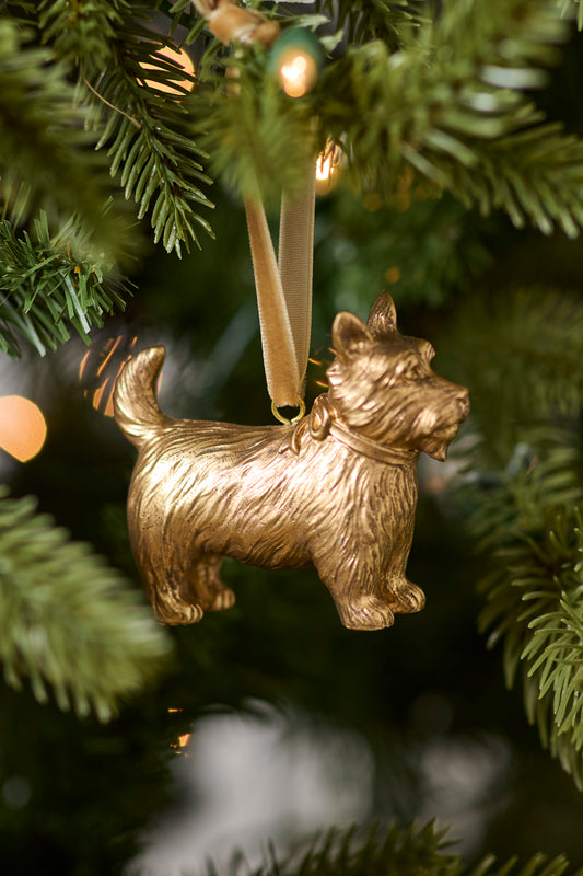 Scottie Dog Ornament Set of 8 By Accent Decor | Ornaments | Modishstore - 1