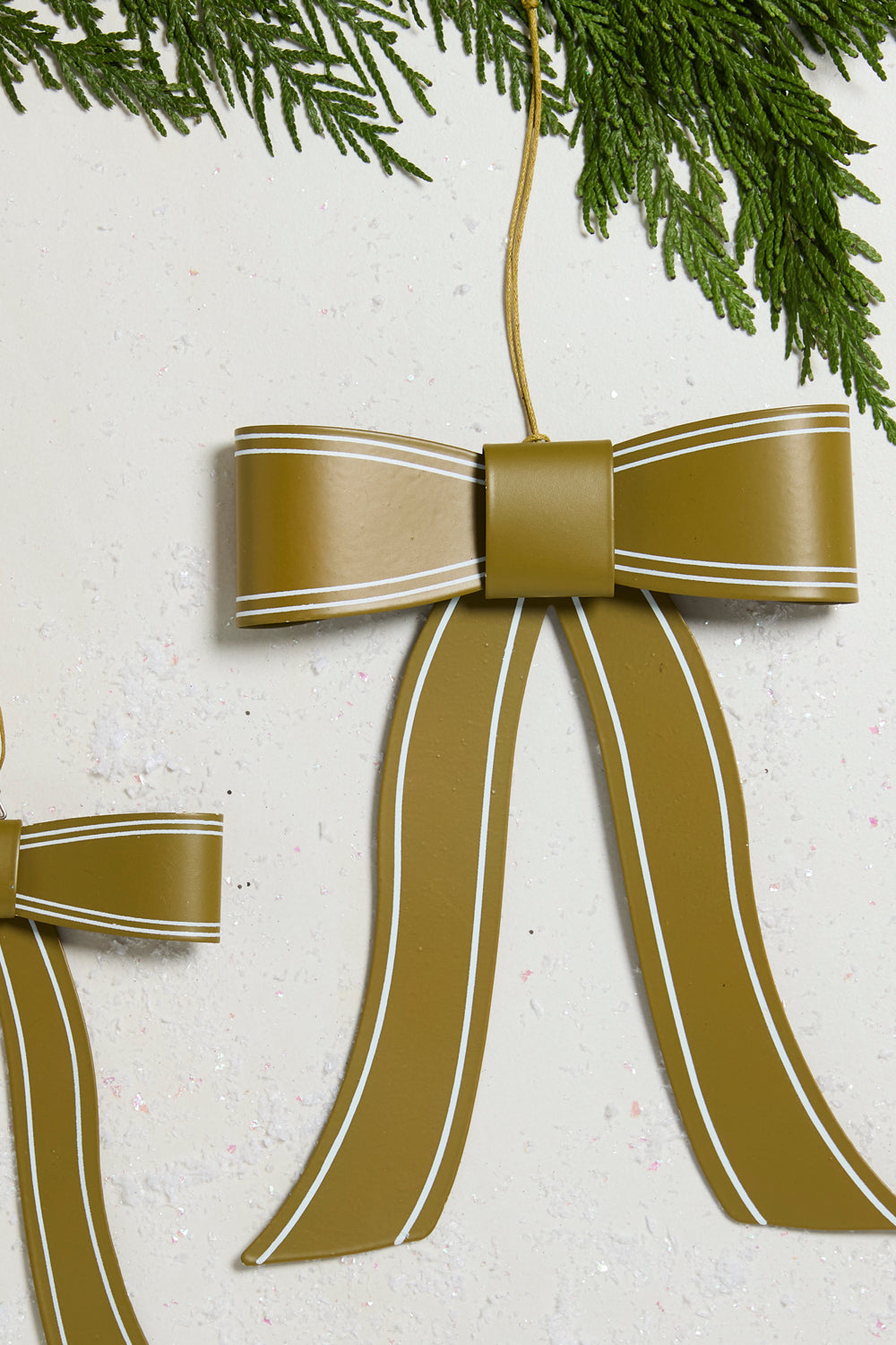 Selah Bow Ornament Set of 8 By Accent Decor | Ornaments | Modishstore - 1