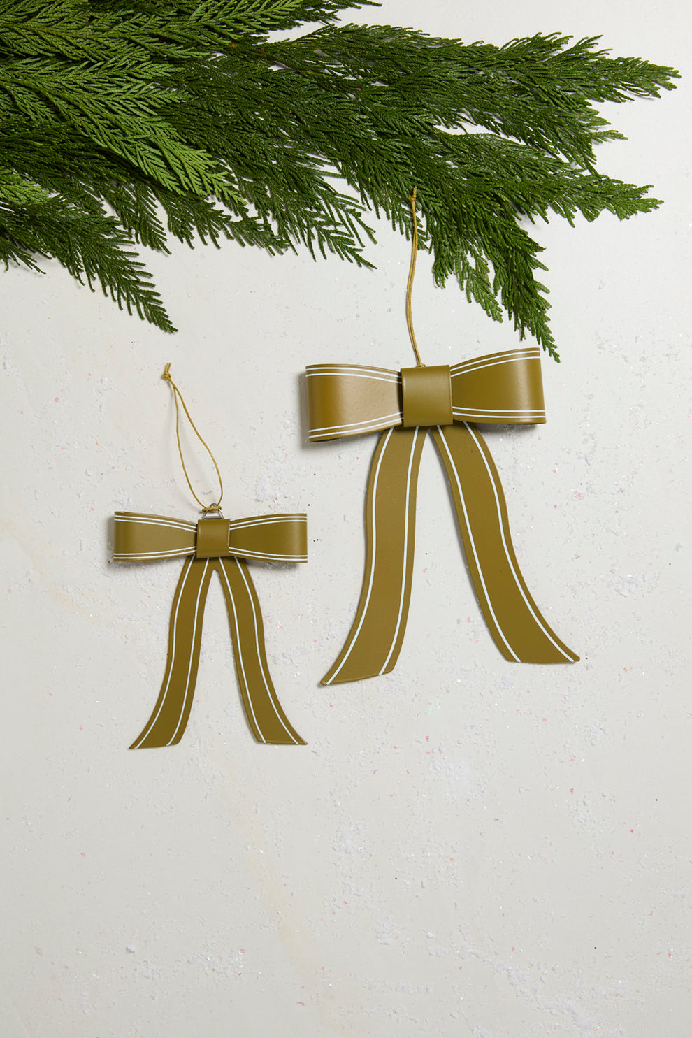 Selah Bow Ornament Set of 8 By Accent Decor | Ornaments | Modishstore - 3