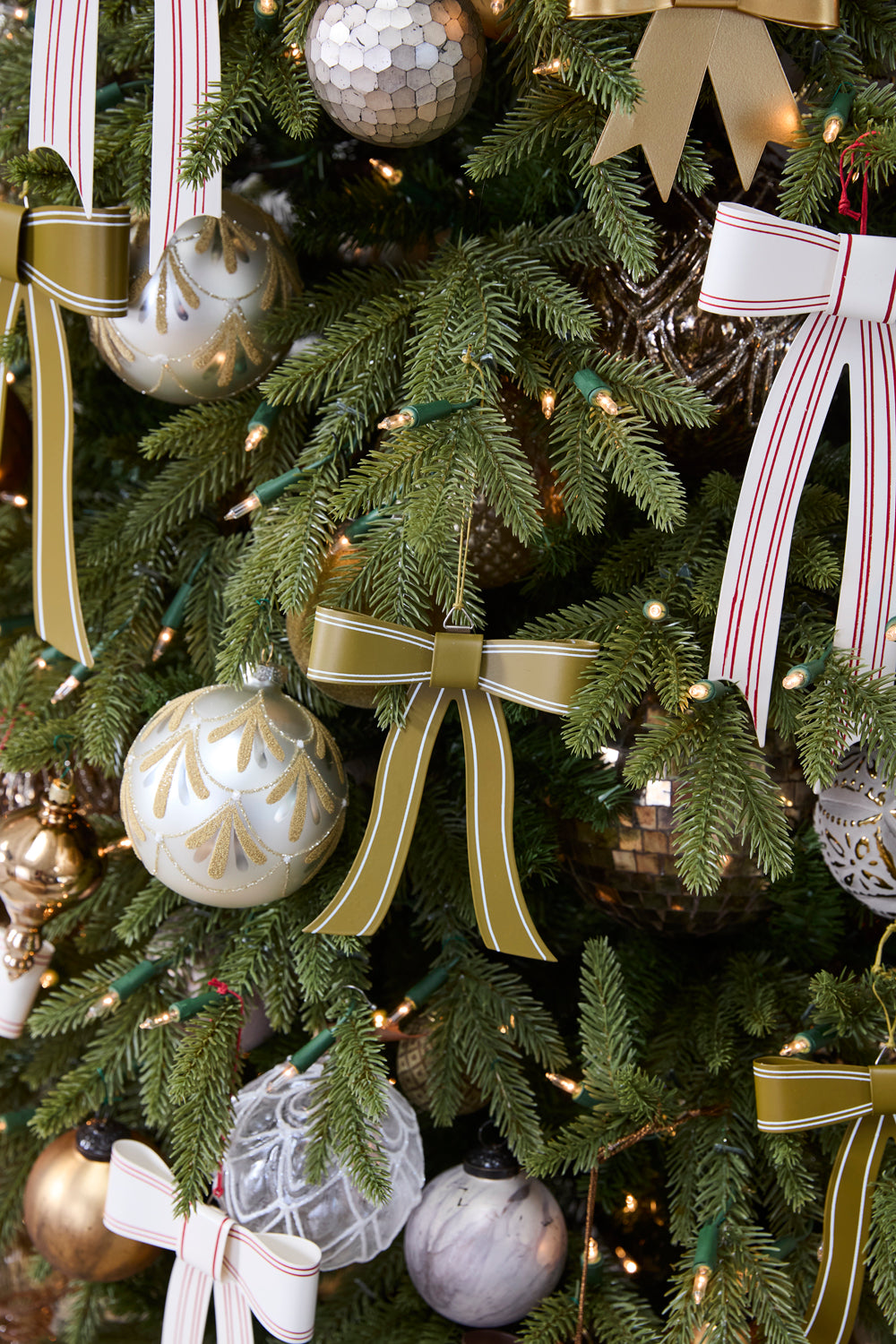 Selah Bow Ornament Set of 8 By Accent Decor | Ornaments | Modishstore - 4