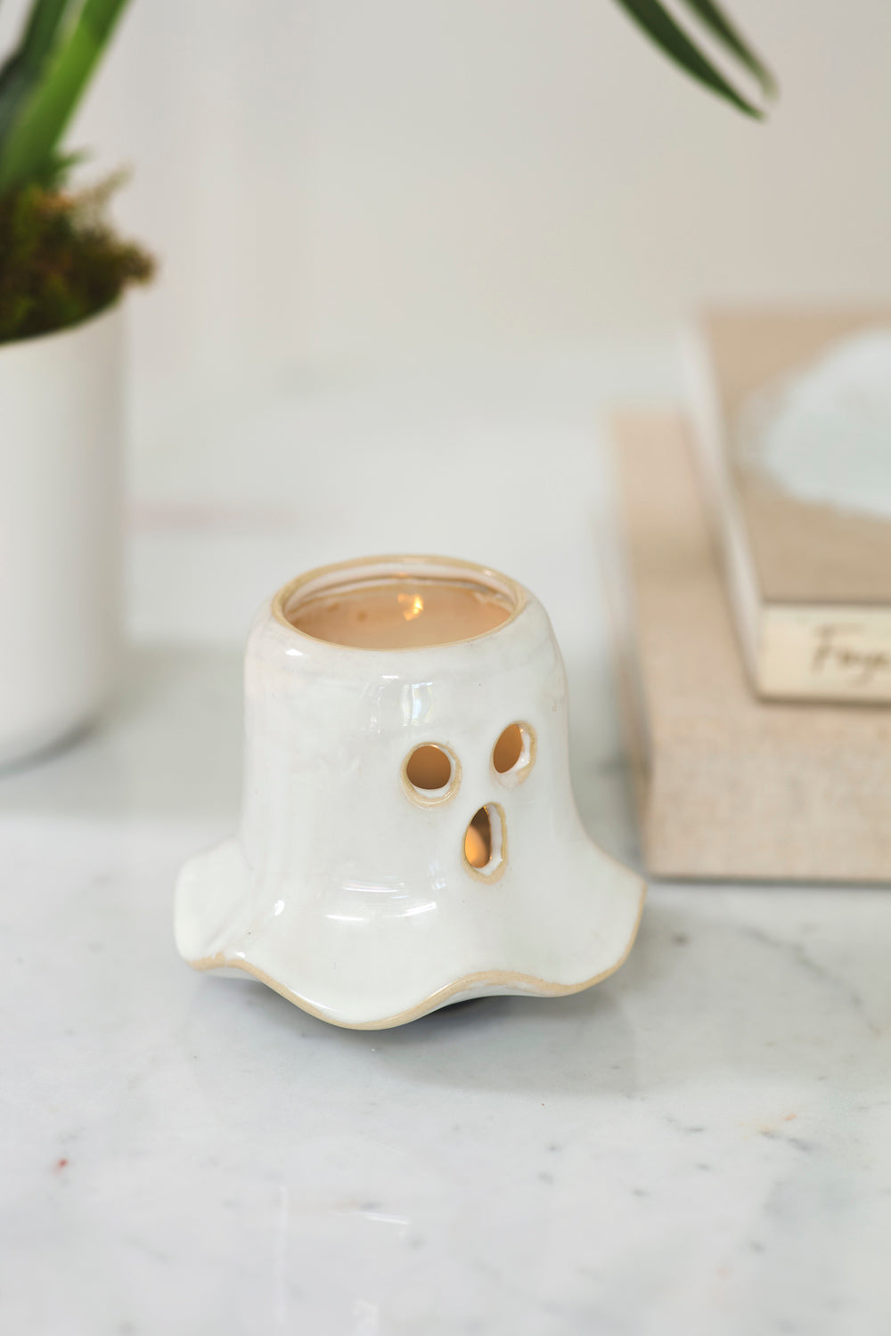 Shadowy Ghost Votive Set of 4 By Accent Decor | Planters, Troughs & Cachepots | Modishstore - 1