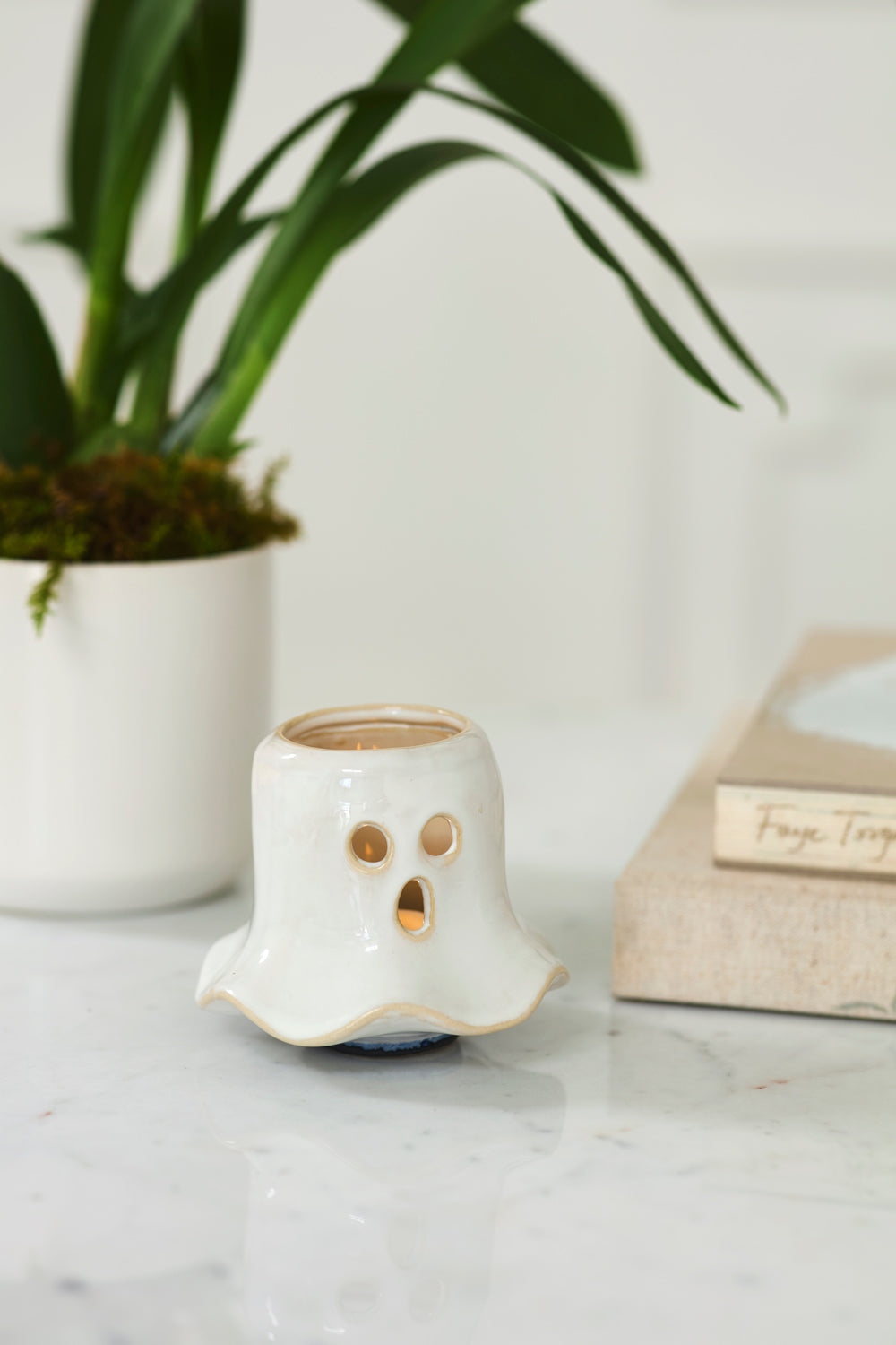 Shadowy Ghost Votive Set of 4 By Accent Decor | Planters, Troughs & Cachepots | Modishstore - 3