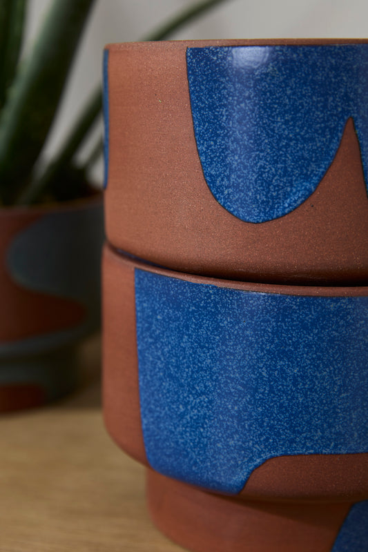 Shanti Pot Set of 2 By Accent Decor | Planters, Troughs & Cachepots | Modishstore - 1