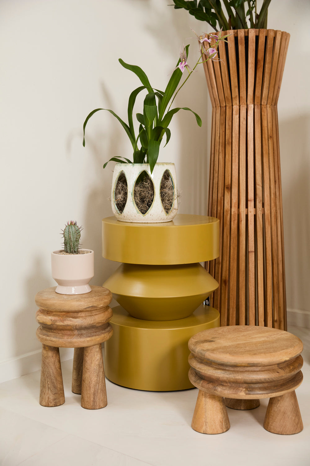 Showcase Accent Table By Accent Decor | Planters, Troughs & Cachepots | Modishstore - 4
