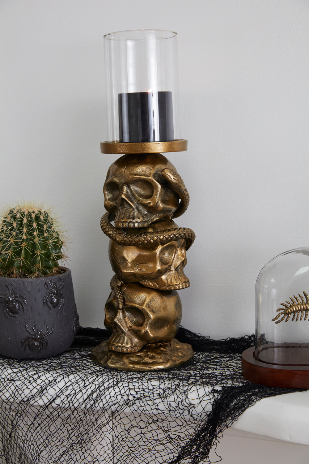 Skull Tower Candleholder By Accent Decor | Candle Holders | Modishstore - 3