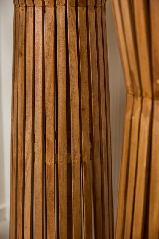 Slatted Column By Accent Decor | Planters, Troughs & Cachepots | Modishstore - 1