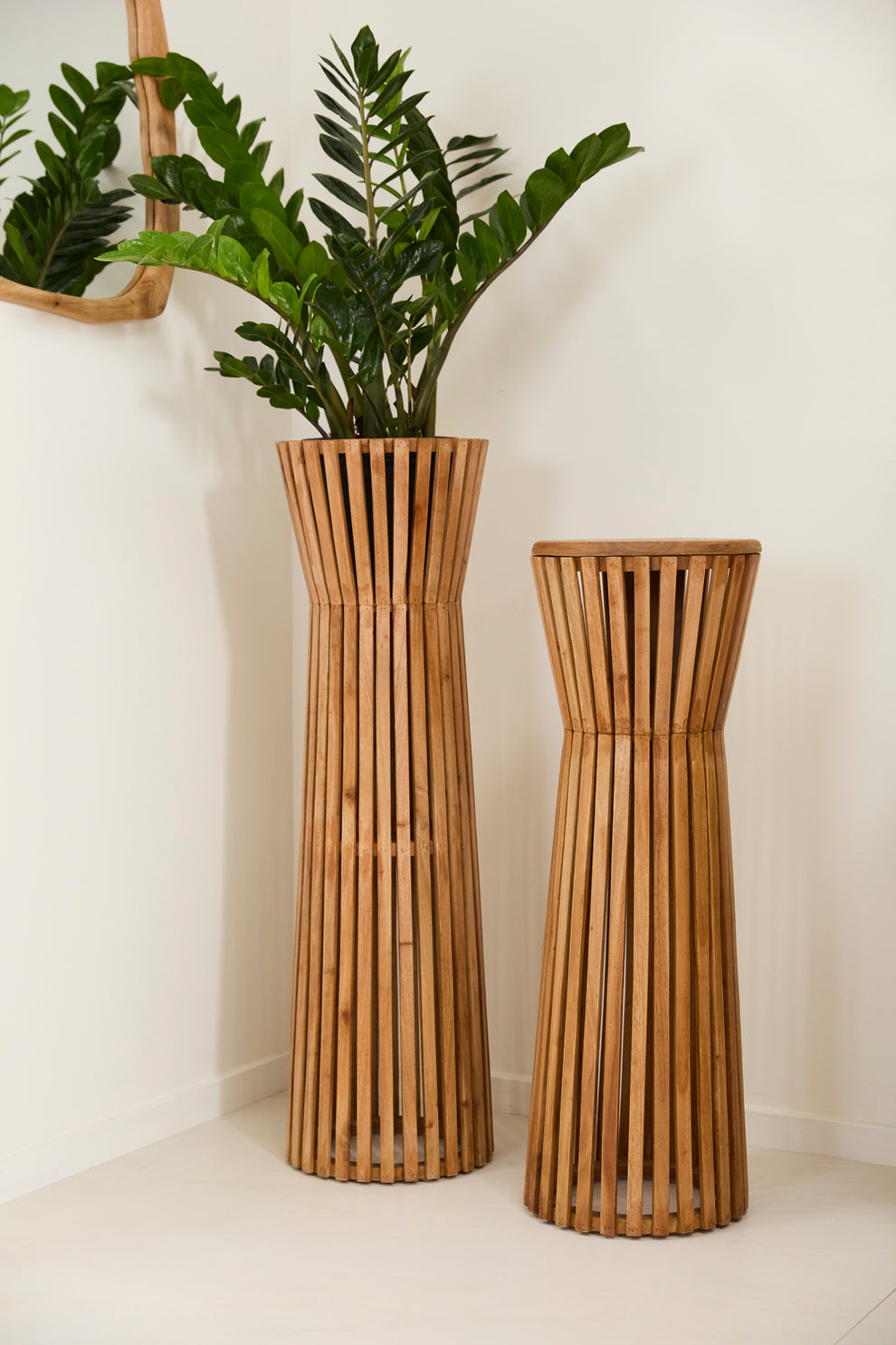 Slatted Column By Accent Decor | Planters, Troughs & Cachepots | Modishstore - 3