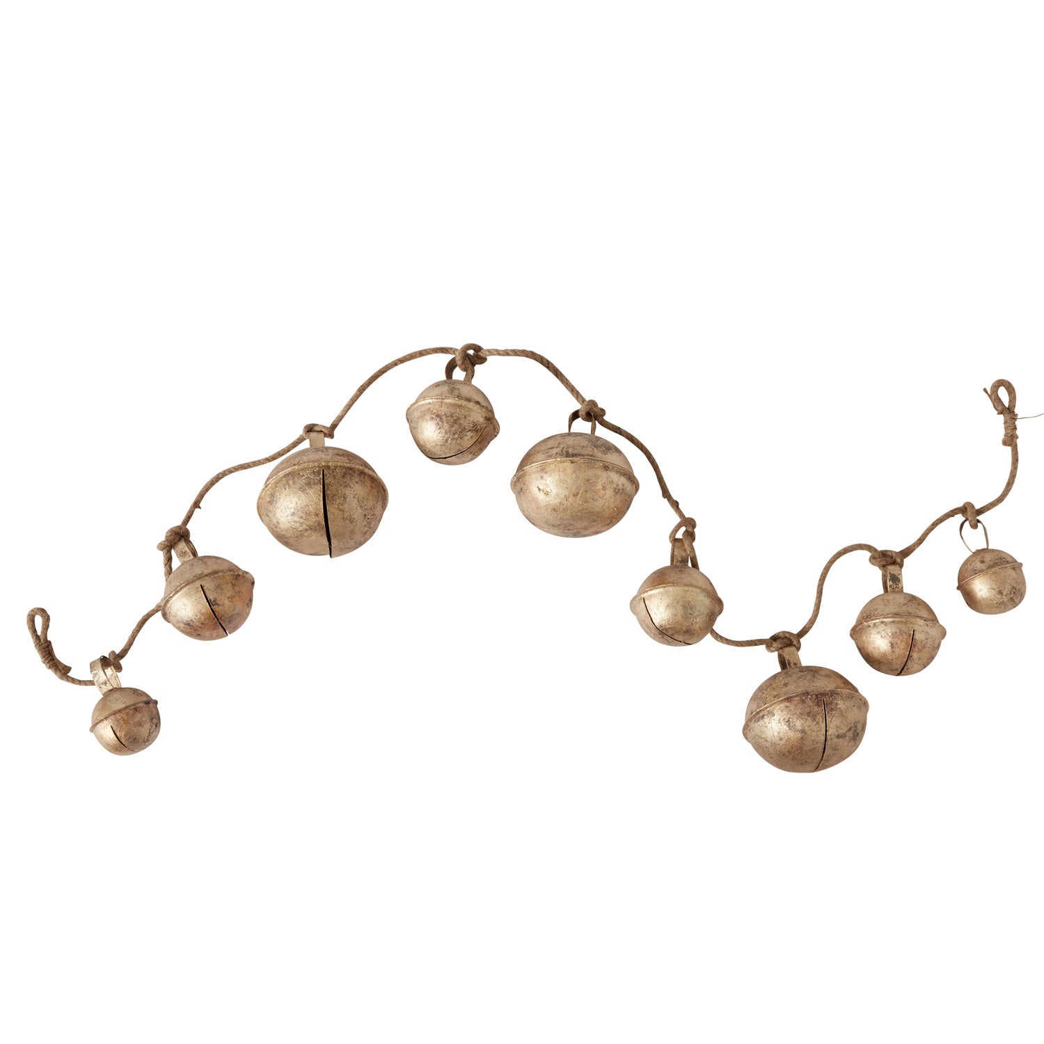 Grandeur Sleigh Bell Garland By Accent Decor | Garland & Wreath | Modishstore - 2