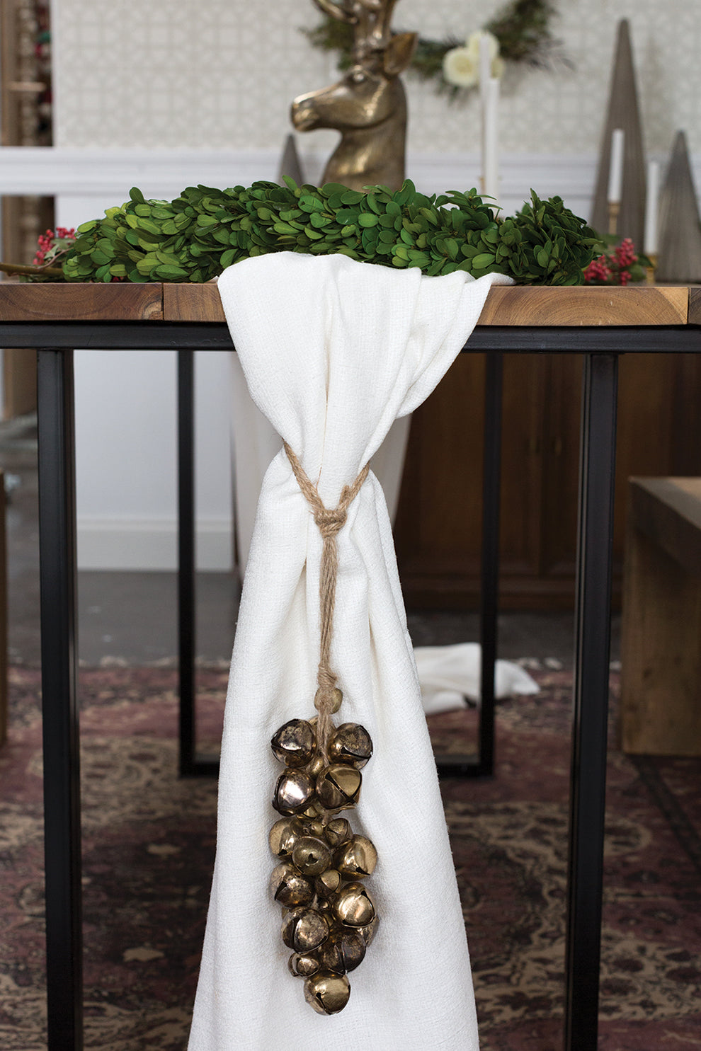 Sleigh Bells Collection Set of 2 By Accent Decor | Garland & Wreath | Modishstore - 4