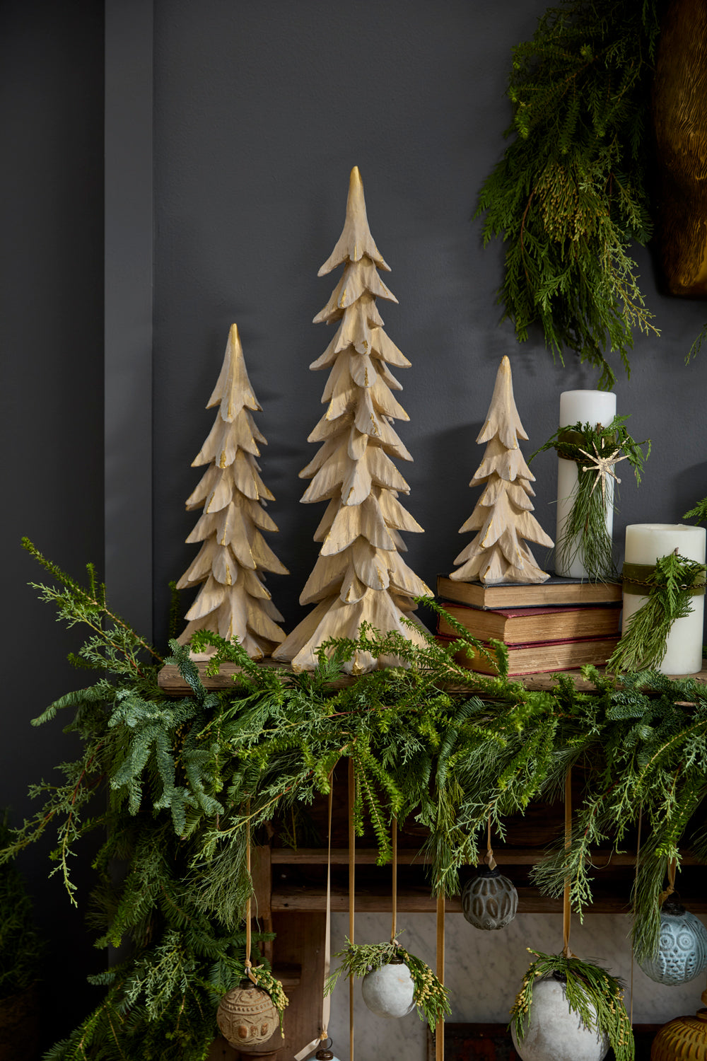Snowstorm Tree Set of 2 By Accent Decor | Planters, Troughs & Cachepots | Modishstore - 3