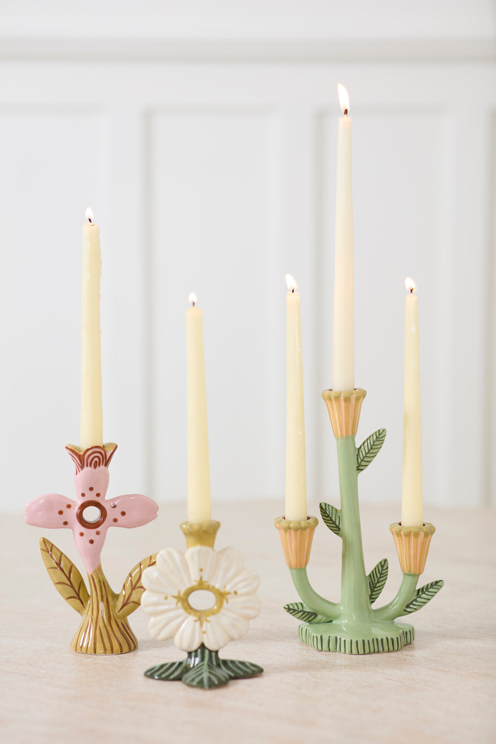 Soft Petal Candleholder - Limited Edition Set of 4 By Accent Decor | Candle Holders | Modishstore - 1