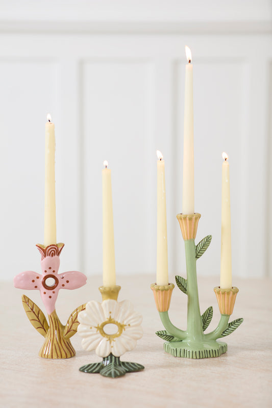 Soft Petal Candleholder - Limited Edition Set of 4 By Accent Decor | Candle Holders | Modishstore - 1