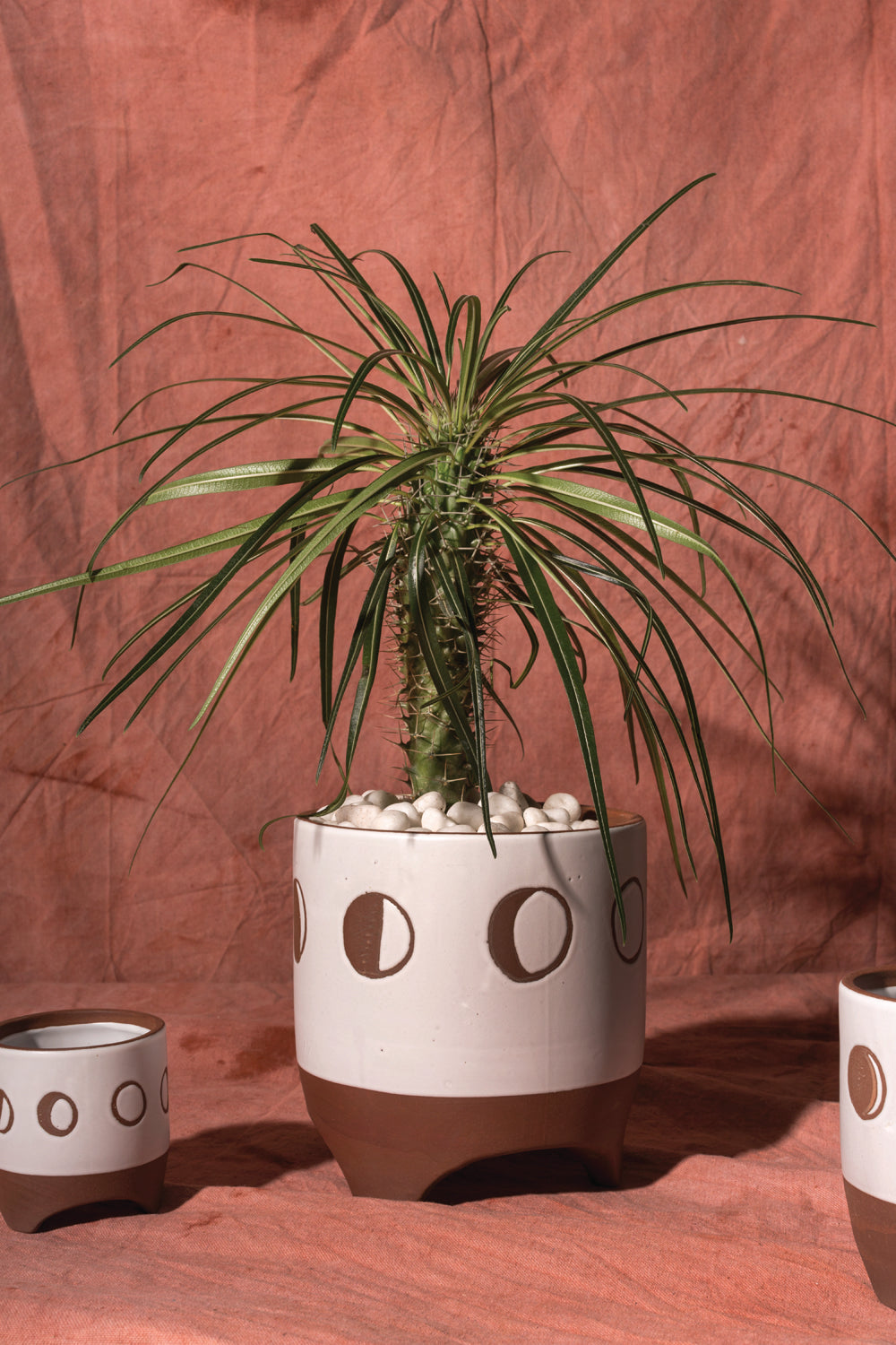 Solar Footed Pot Set of 8 By Accent Decor | Planters, Troughs & Cachepots | Modishstore - 1