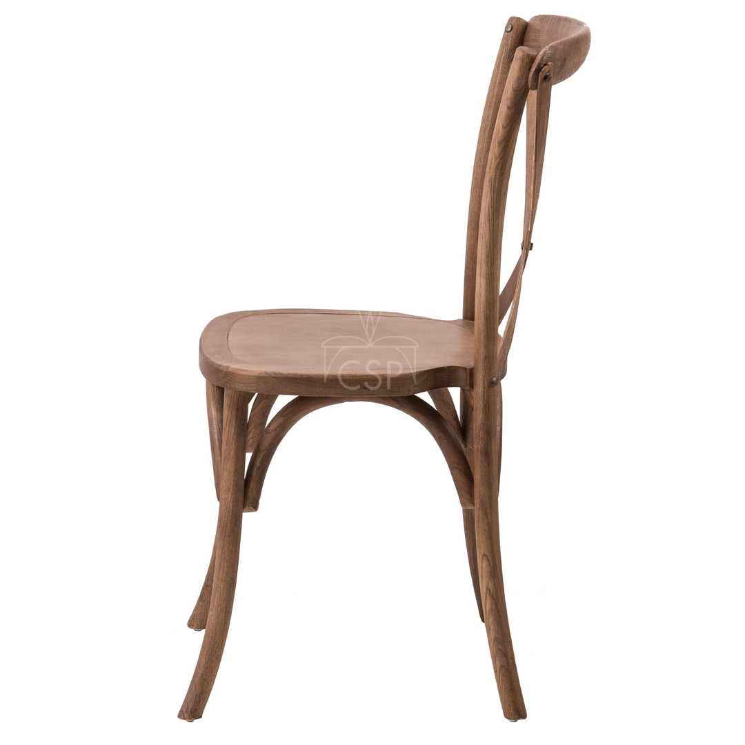 Crossback Dining Chairs, Fruitwood By CSP