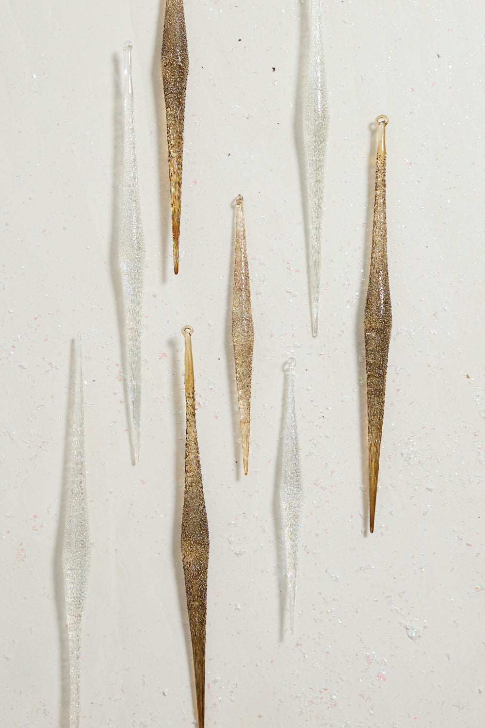 Sparkle Icicle Ornament Set of 8 By Accent Decor | Ornaments | Modishstore - 4