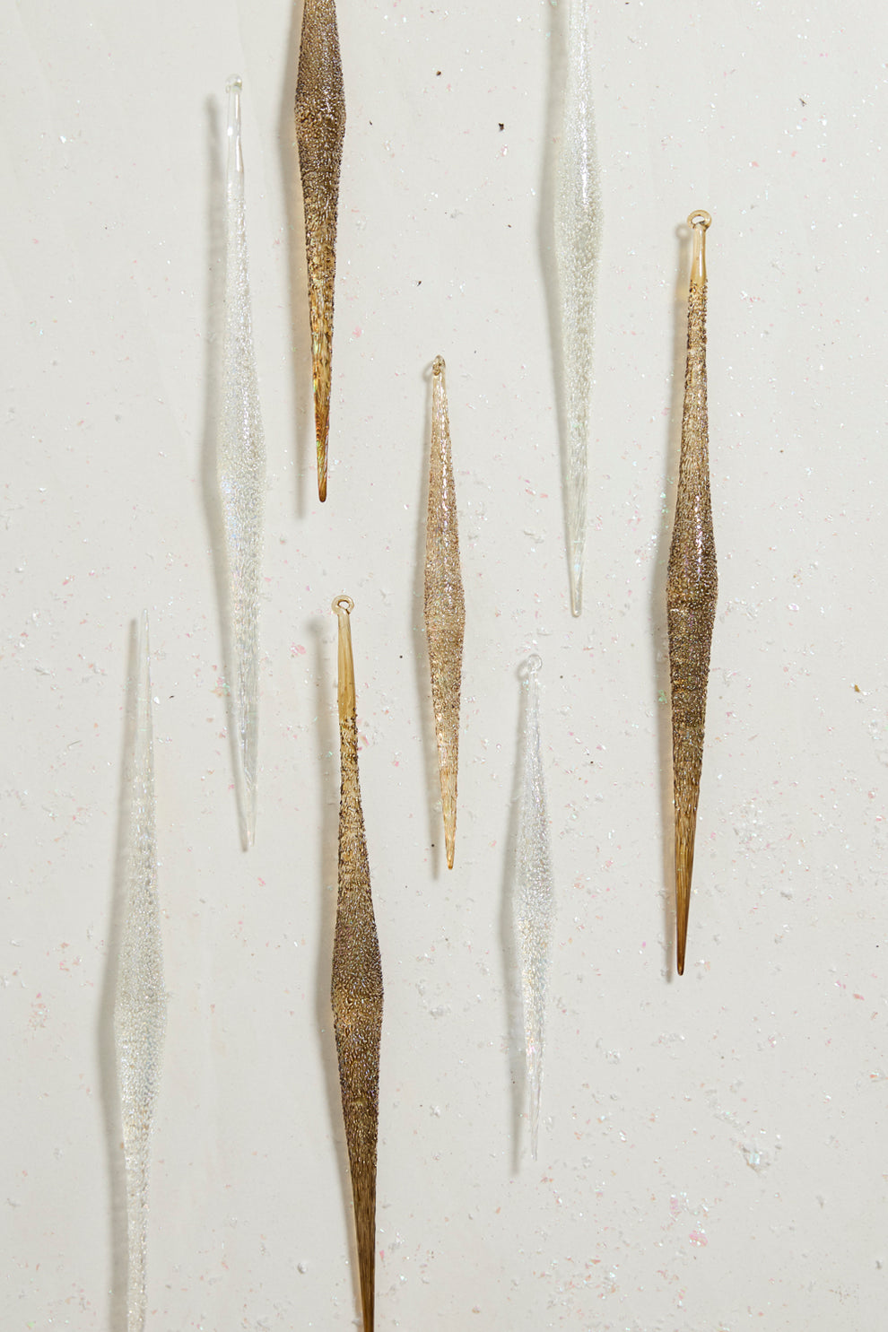 Sparkle Icicle Ornament Set of 8 By Accent Decor | Ornaments | Modishstore - 4
