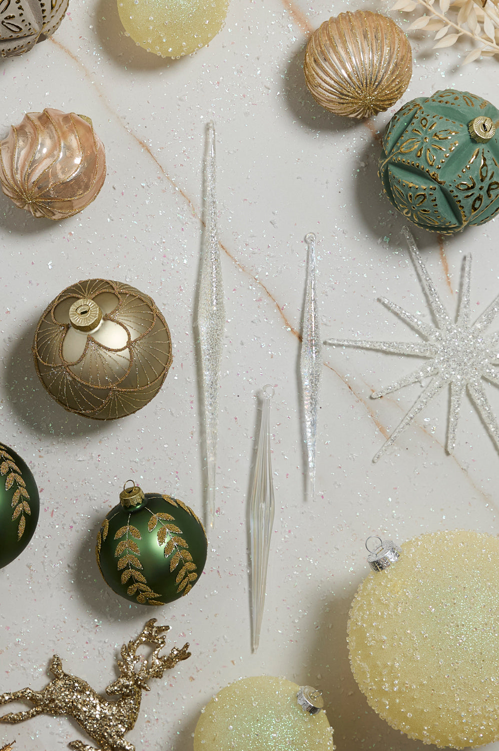 Sparkle Icicle Ornament Set of 8 By Accent Decor | Ornaments | Modishstore - 5
